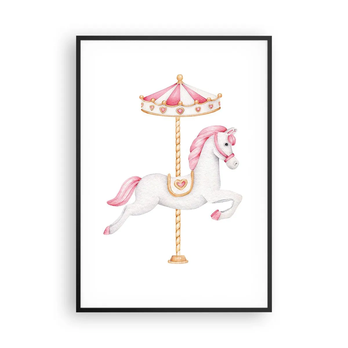 Pôster com moldura preta - Caiu no chão - 70x100 cm