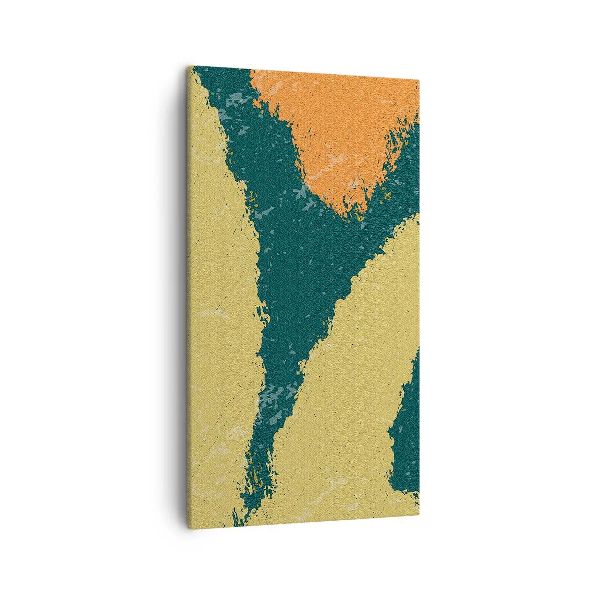 Quadro em tela - Abstração – movimento lento - 45x80 cm