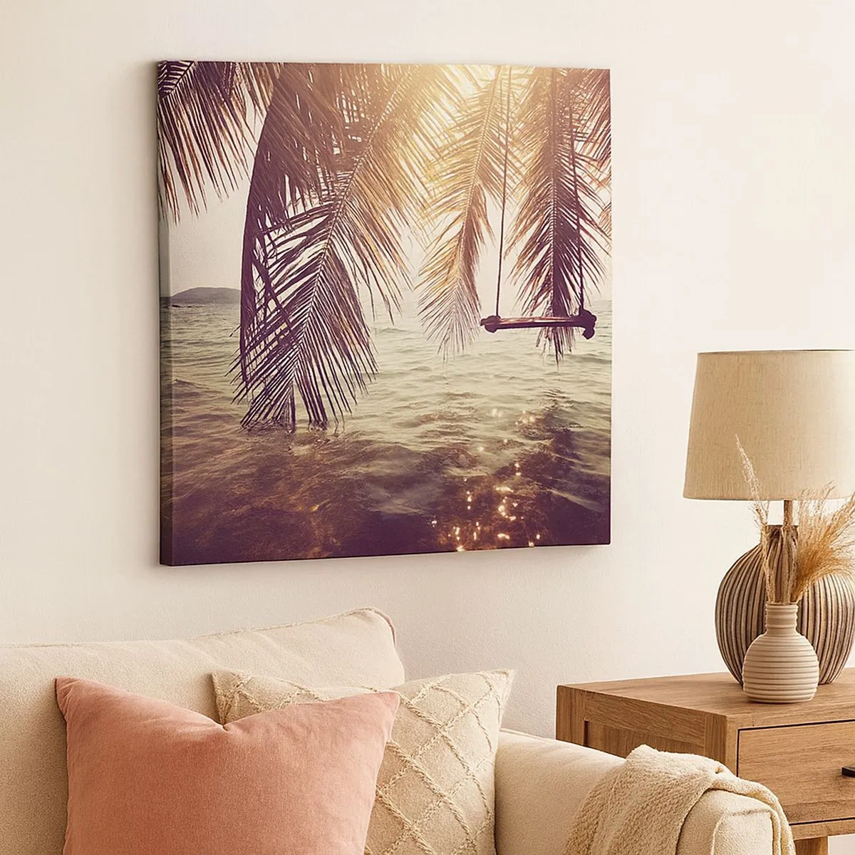 Quadro em tela - Deixe-se levar pela imaginação - 30x30 cm