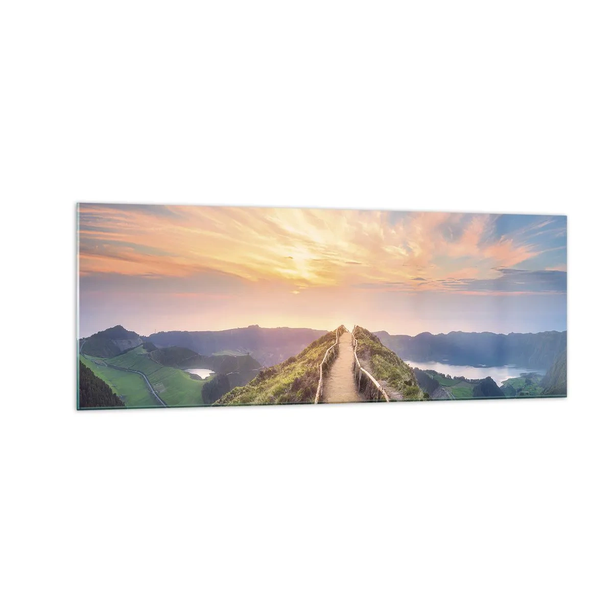 Quadro em vidro - Perto do céu - 140x50 cm