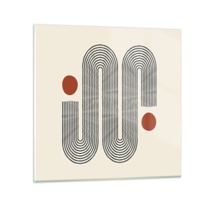 Quadro em vidro - Do início ao fim - 40x40 cm