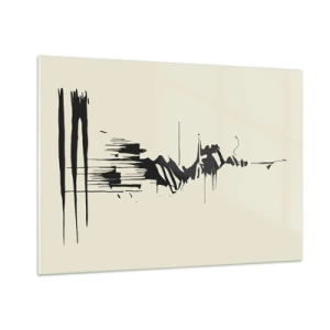 Quadro em vidro - Abstração apressada - 100x70 cm