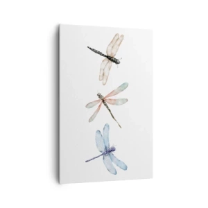 Quadro em tela - Libélulas sem peso - 80x120 cm