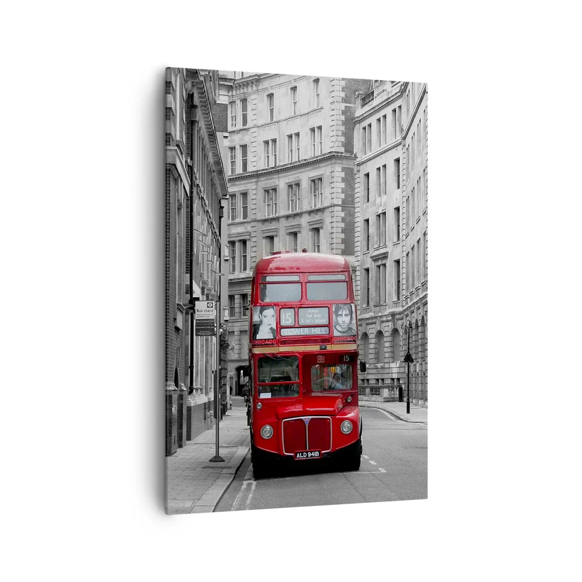 Quadro em tela - A vida quotidiana não deve ser cinzenta - 80x120 cm