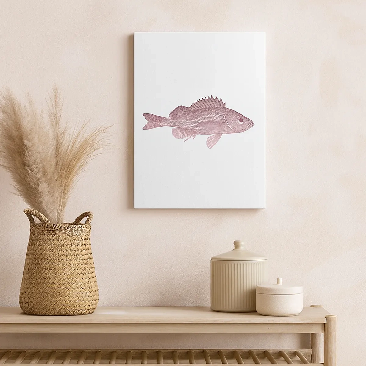 Quadro em tela - Peixe de olhos grandes - 50x70 cm