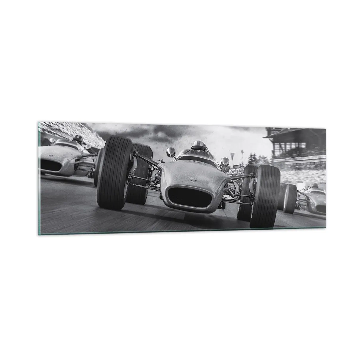 Quadro em vidro - O ronco do motor - 90x30 cm