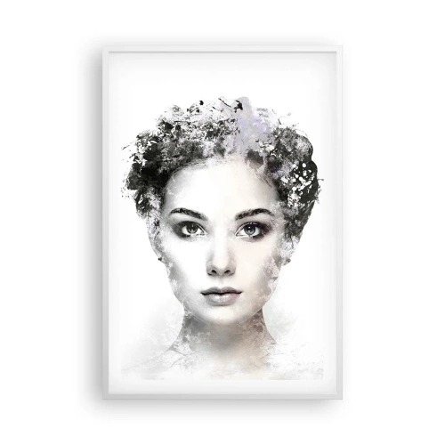 Pôster em moldura branca - Um retrato extremamente elegante - 61x91 cm