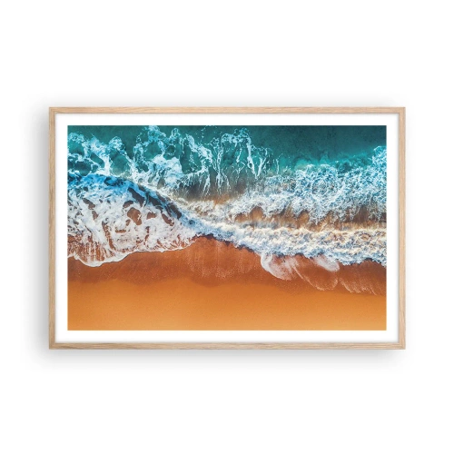 Pôster com moldura de carvalho claro - Sempre em par - 91x61 cm