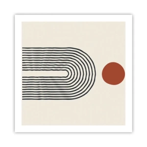 Pôster - Magnetismo de formas e cores - 60x60 cm