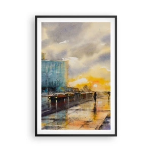 Pôster com moldura preta - A vida na costa - 61x91 cm