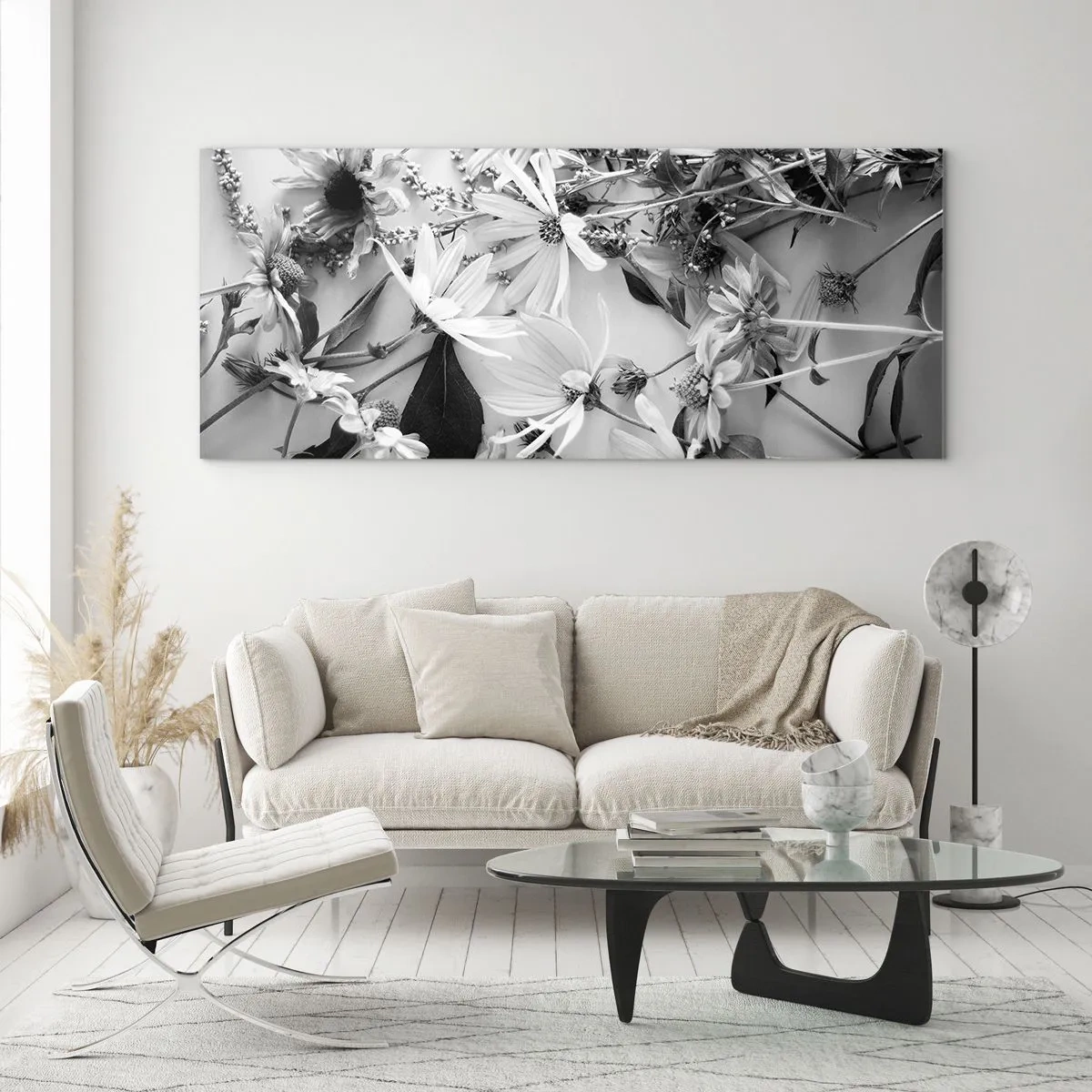 Quadro em vidro - Não é um ramo de flores - 160x50 cm