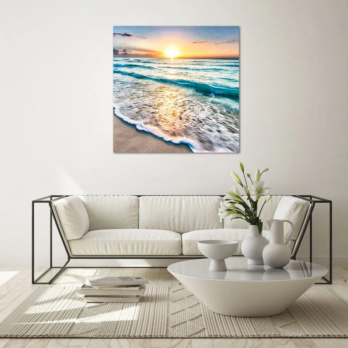 Quadro em vidro - Uma visão que vale a pena - 60x60 cm