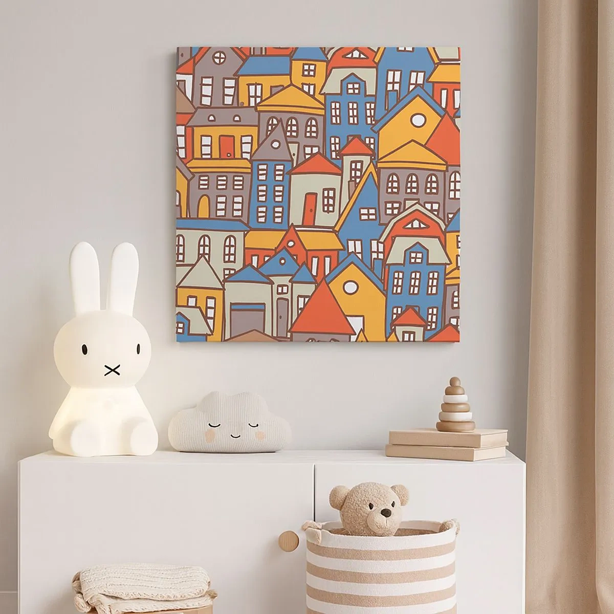 Quadro em tela - Atrás da casa - 30x30 cm