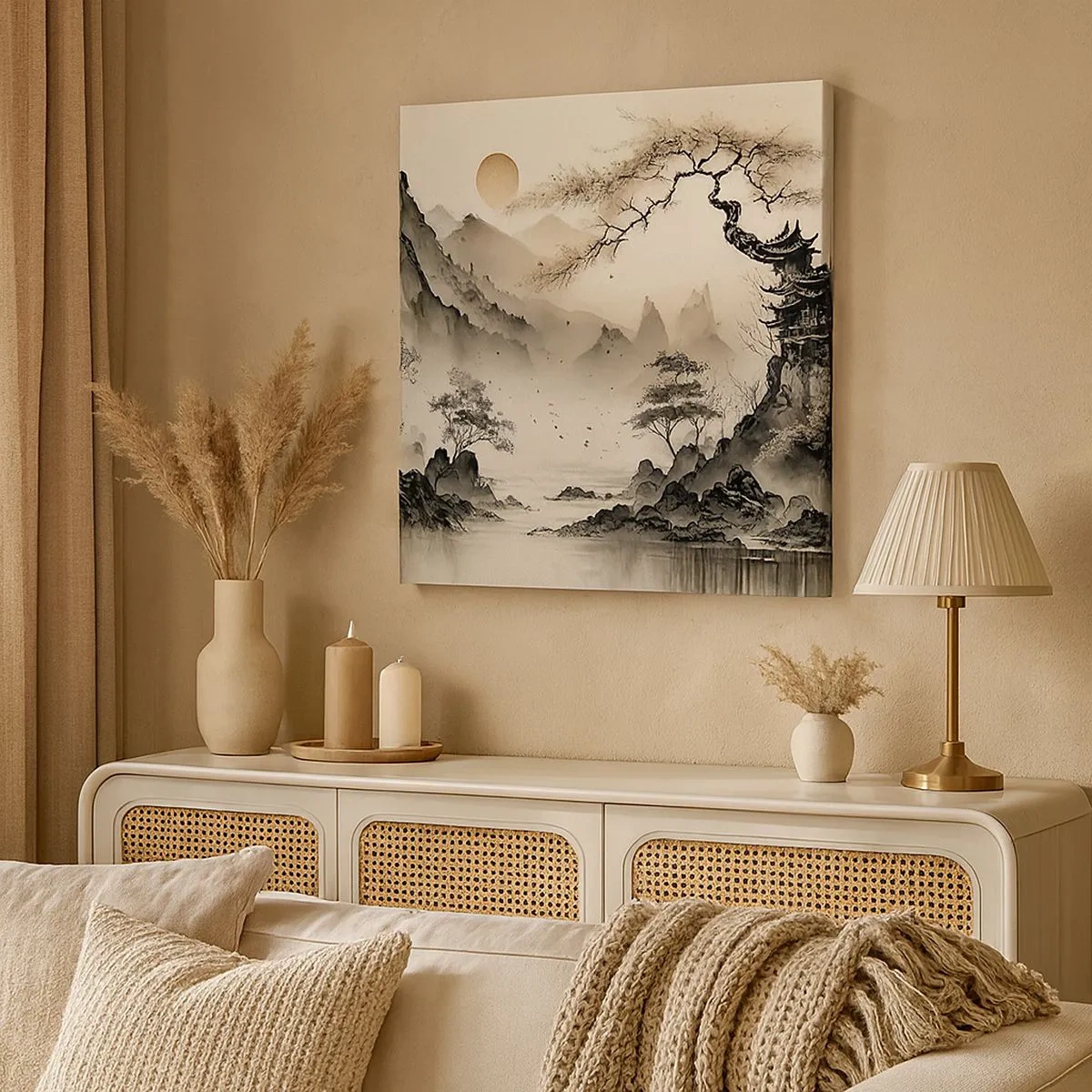 Quadro em tela - O charme único do Oriente - 30x30 cm