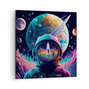 Quadro em tela - Os filósofos não sonharam com isso - 60x60 cm