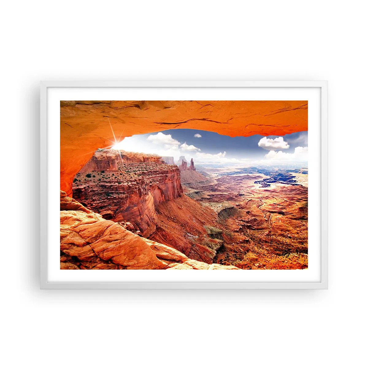 Pôster em moldura branca - Esculpido pela própria natureza - 70x50 cm