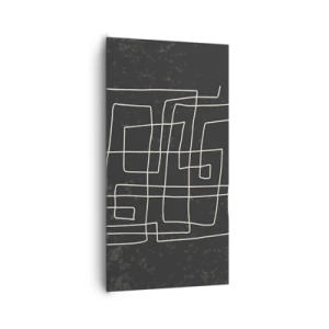 Quadro em tela - Não é tão simples - 65x120 cm