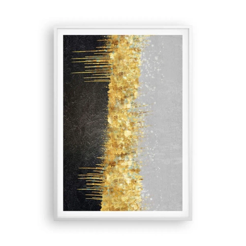 Pôster em moldura branca - Para dentro e para cima - 70x100 cm