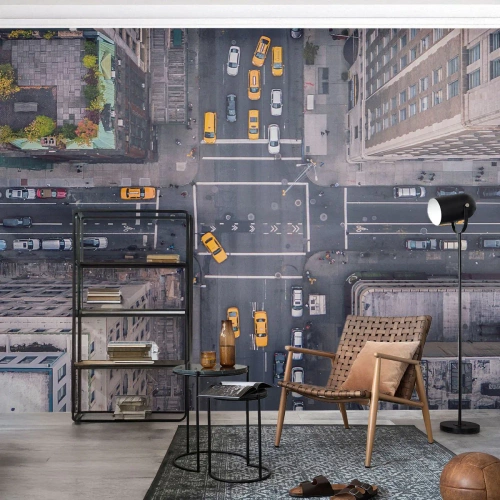 Papel de parede personalizado Premium Sand - Escolha simples - Nova Iorque, Cidade, Arquitetura