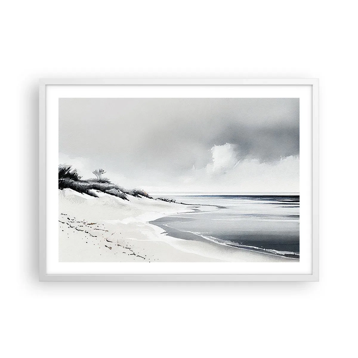 Pôster em moldura branca - Juntos para sempre - 70x50 cm