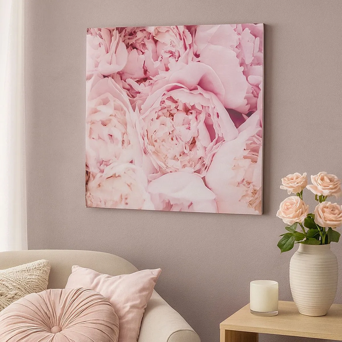 Quadro em tela - Aconchego e perfume - 30x30 cm