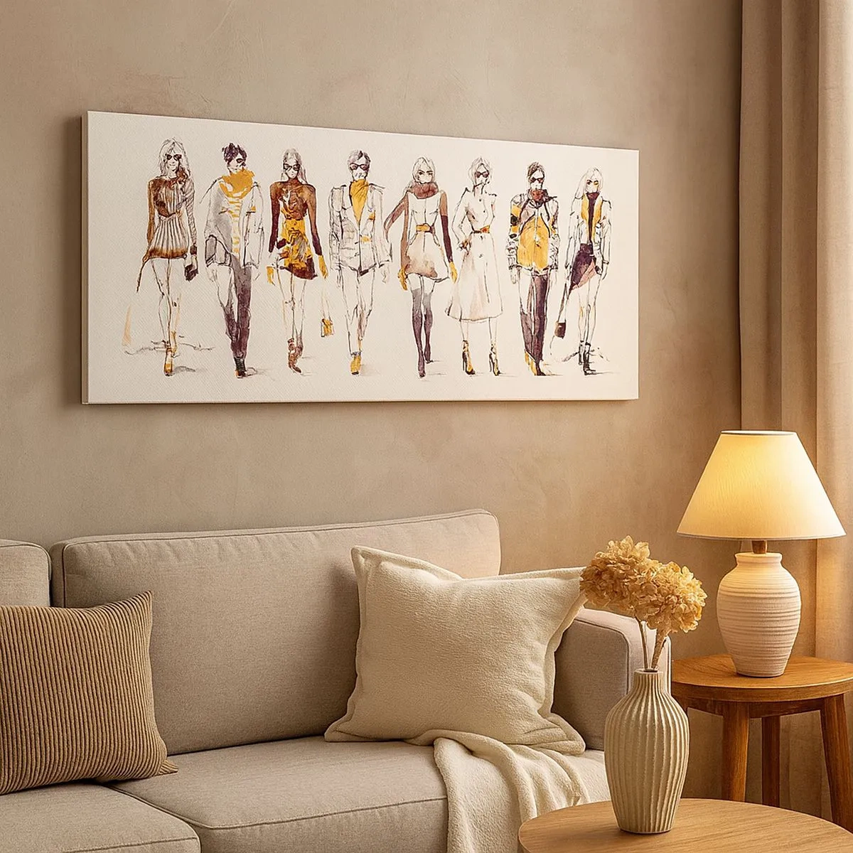 Quadro em tela - Elegância elegante e casual sem esforço - 100x40 cm