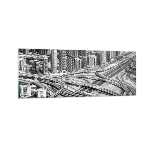 Quadro em vidro - Dubai – uma cidade impossível - 140x50 cm