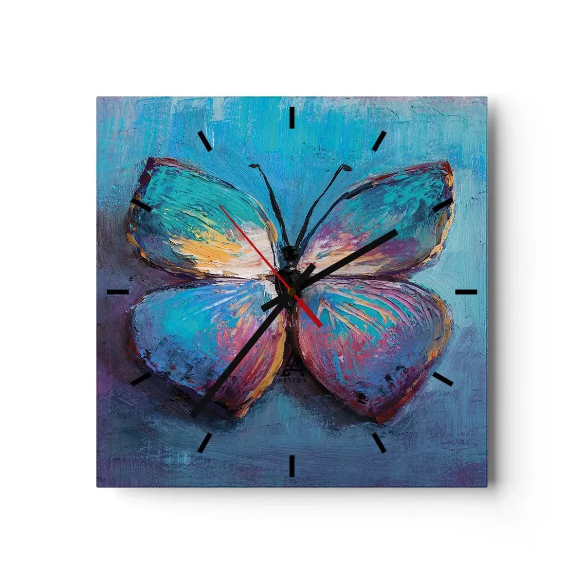 Relógio de parede - Relógio em vidro - Em toda a sua glória - 30x30 cm