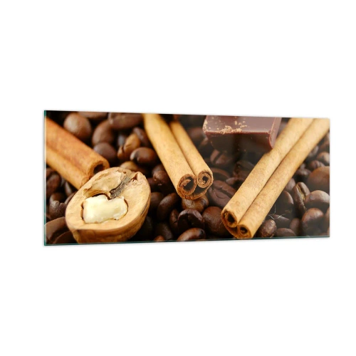 Quadro em vidro - Concerto de aromas - 100x40 cm