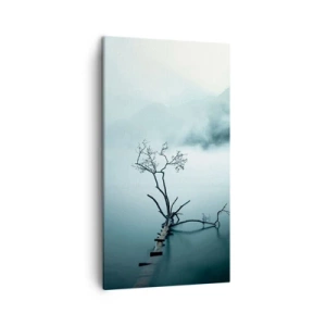 Quadro em tela - Da água e da neblina - 45x80 cm