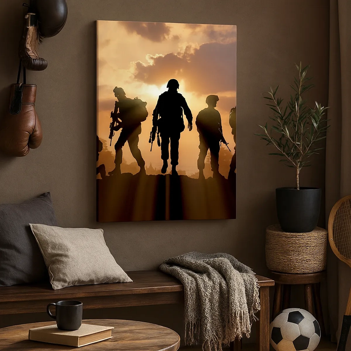 Quadro em tela - Brothers in arms - 50x70 cm