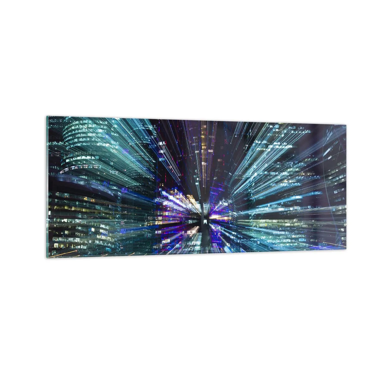 Quadro em vidro - Transição para o hiperespaço - 100x40 cm
