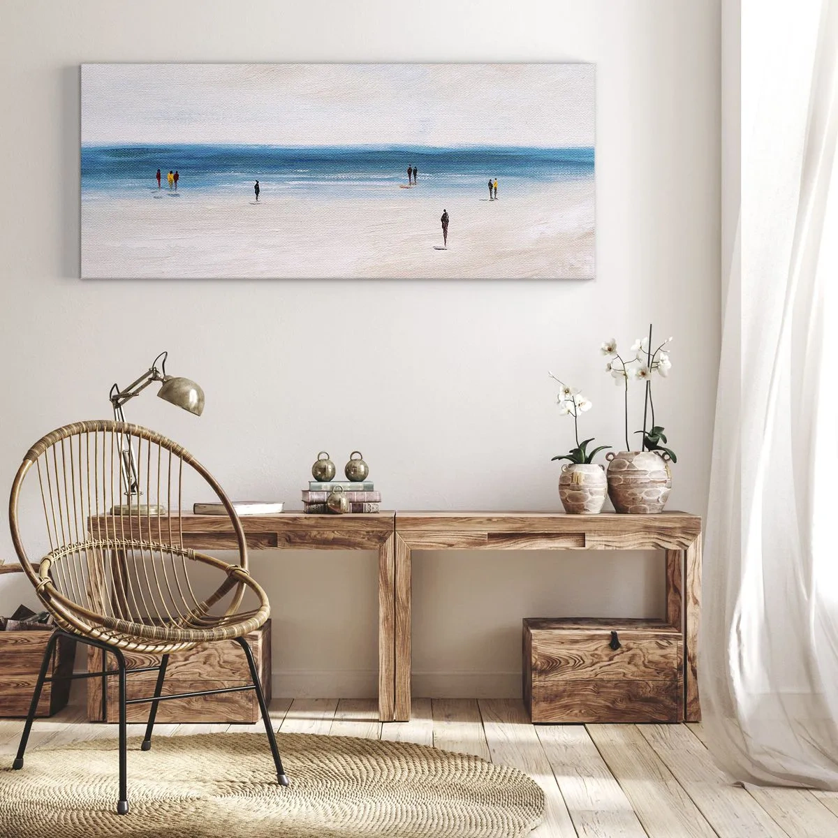 Quadro em tela - Uma necessidade natural - 100x40 cm