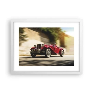 Pôster em moldura branca - Mais bonita que a Vitória de Samotrácia - 40x30 cm