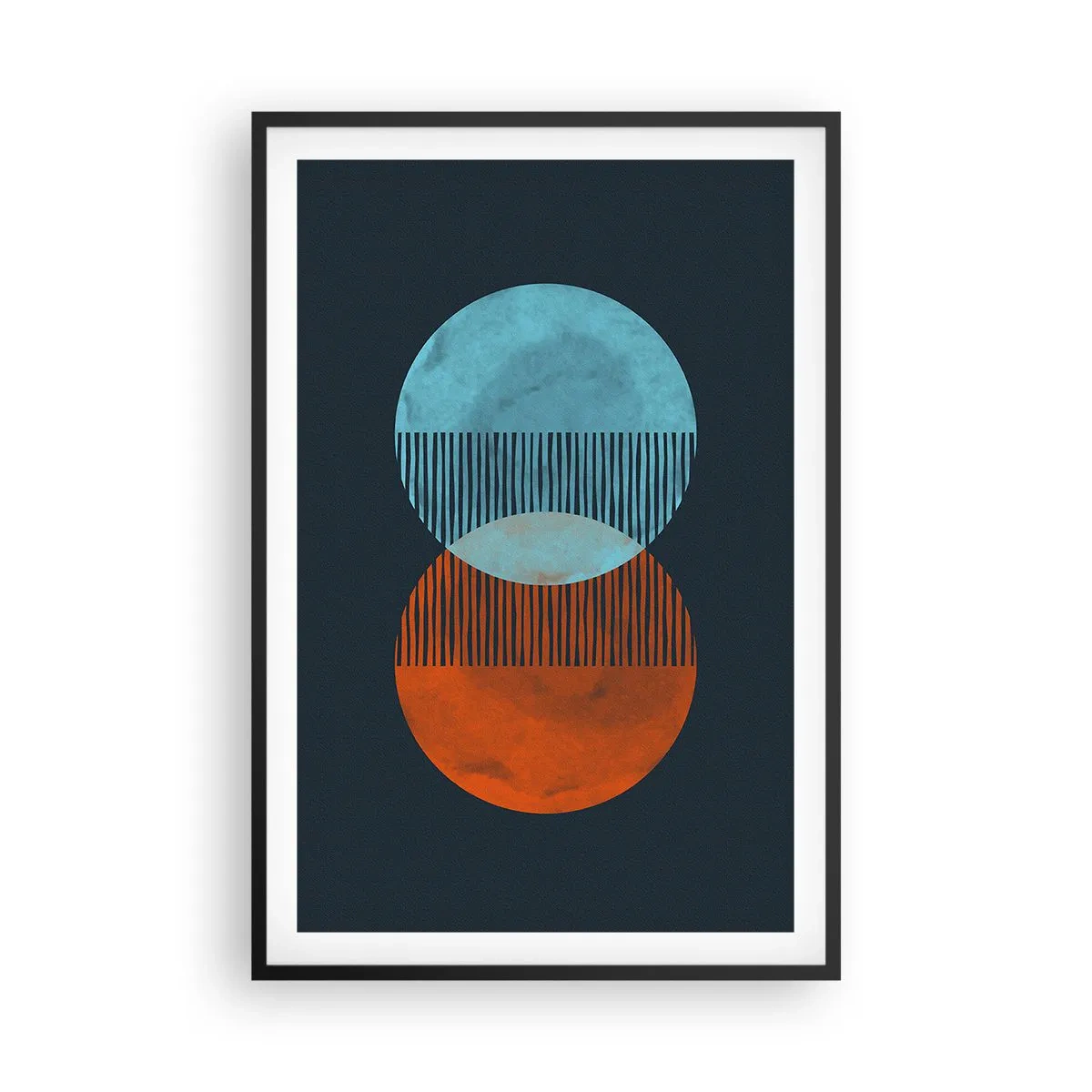 Pôster com moldura preta - Fantasia astronómica - 61x91 cm
