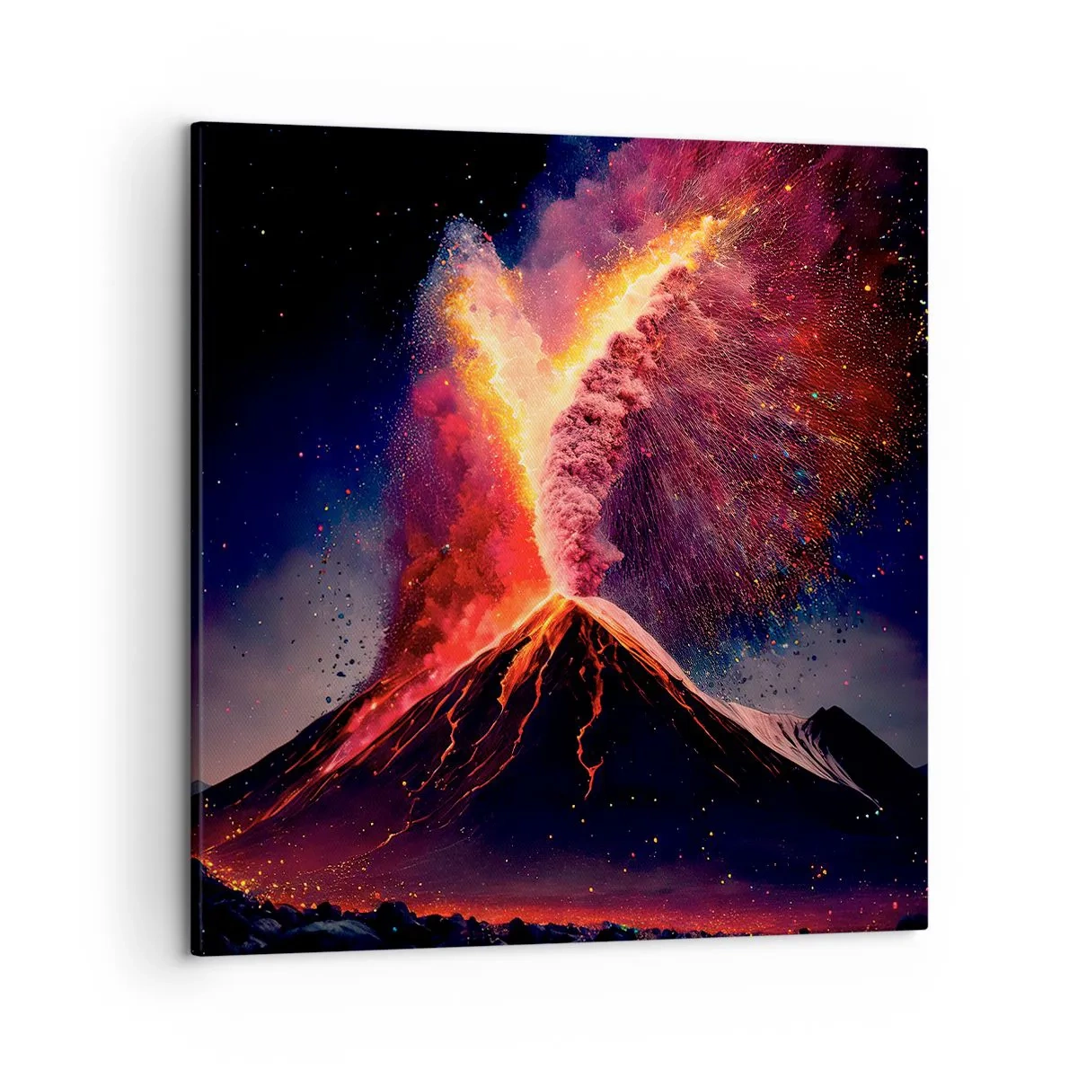 Quadro em tela - Beleza e terror - 50x50 cm