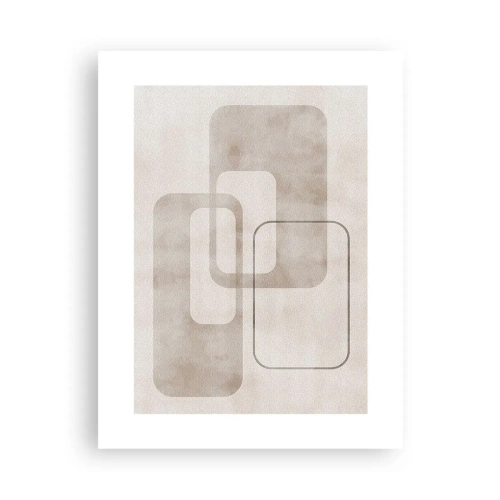 Pôster - Argamassa geométrica - 30x40 cm