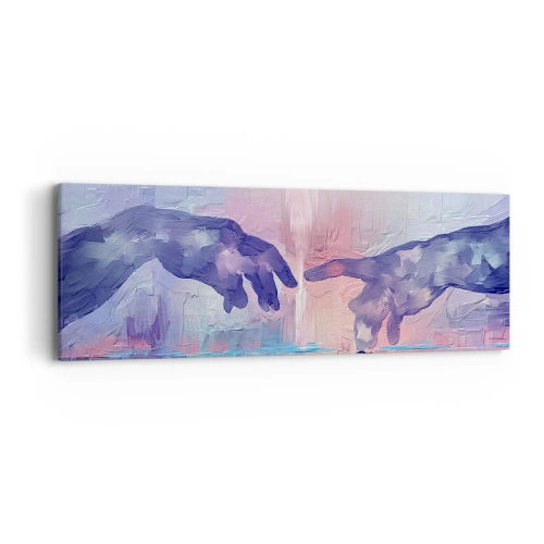 Quadro em tela - Faísca divina da vida - 90x30 cm