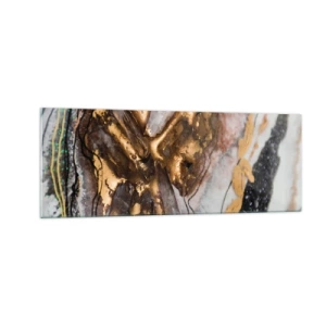 Quadro em vidro - O elemento terra - 140x50 cm