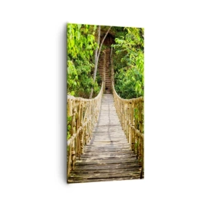 Quadro em tela - Suspenso na vegetação - 65x120 cm