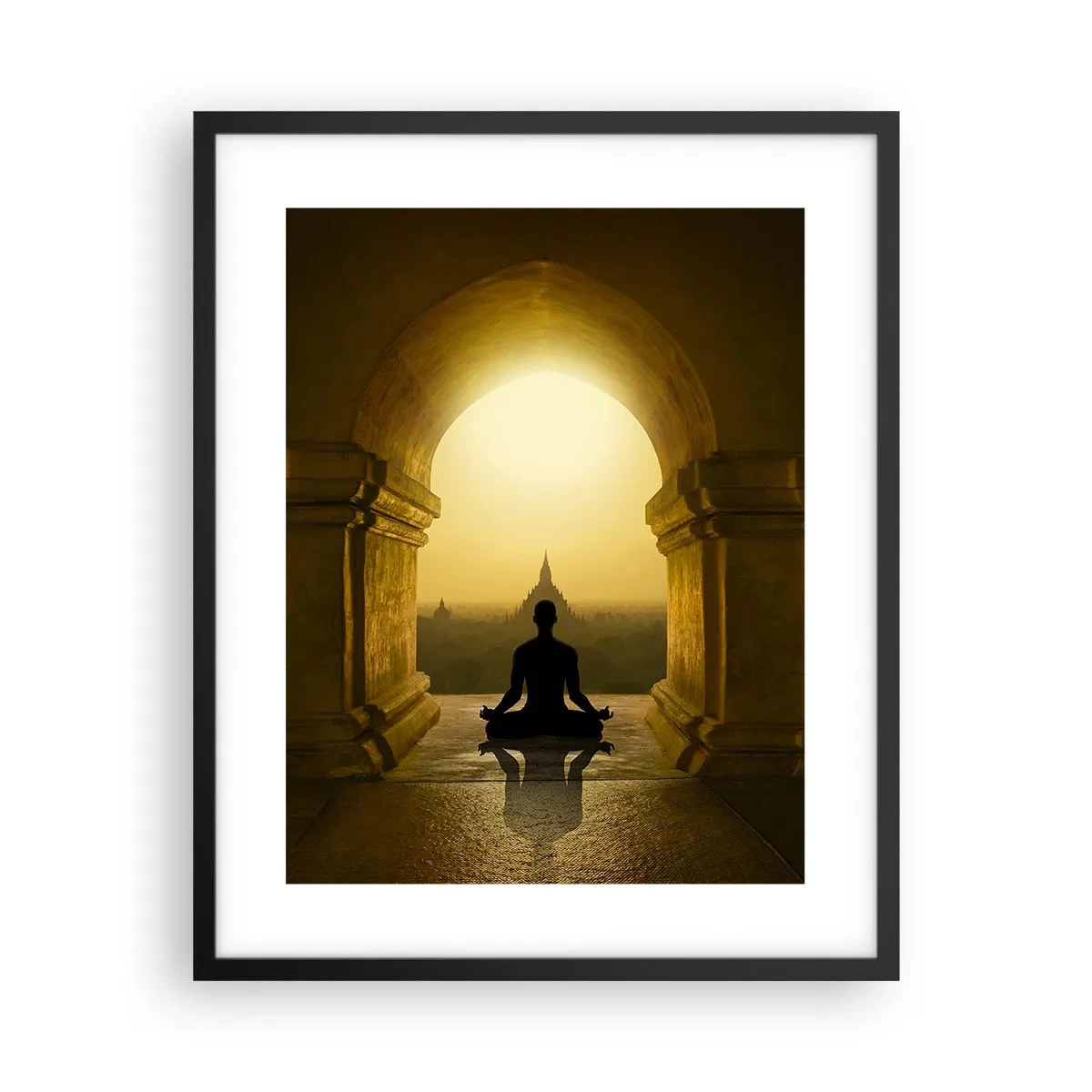 Pôster com moldura preta - Harmonia completa - 40x50 cm