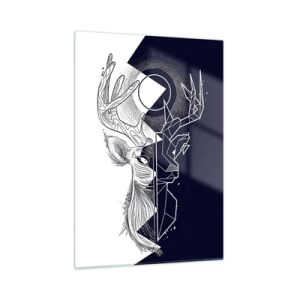 Quadro em vidro - Luta e unidade dos opostos - 50x70 cm