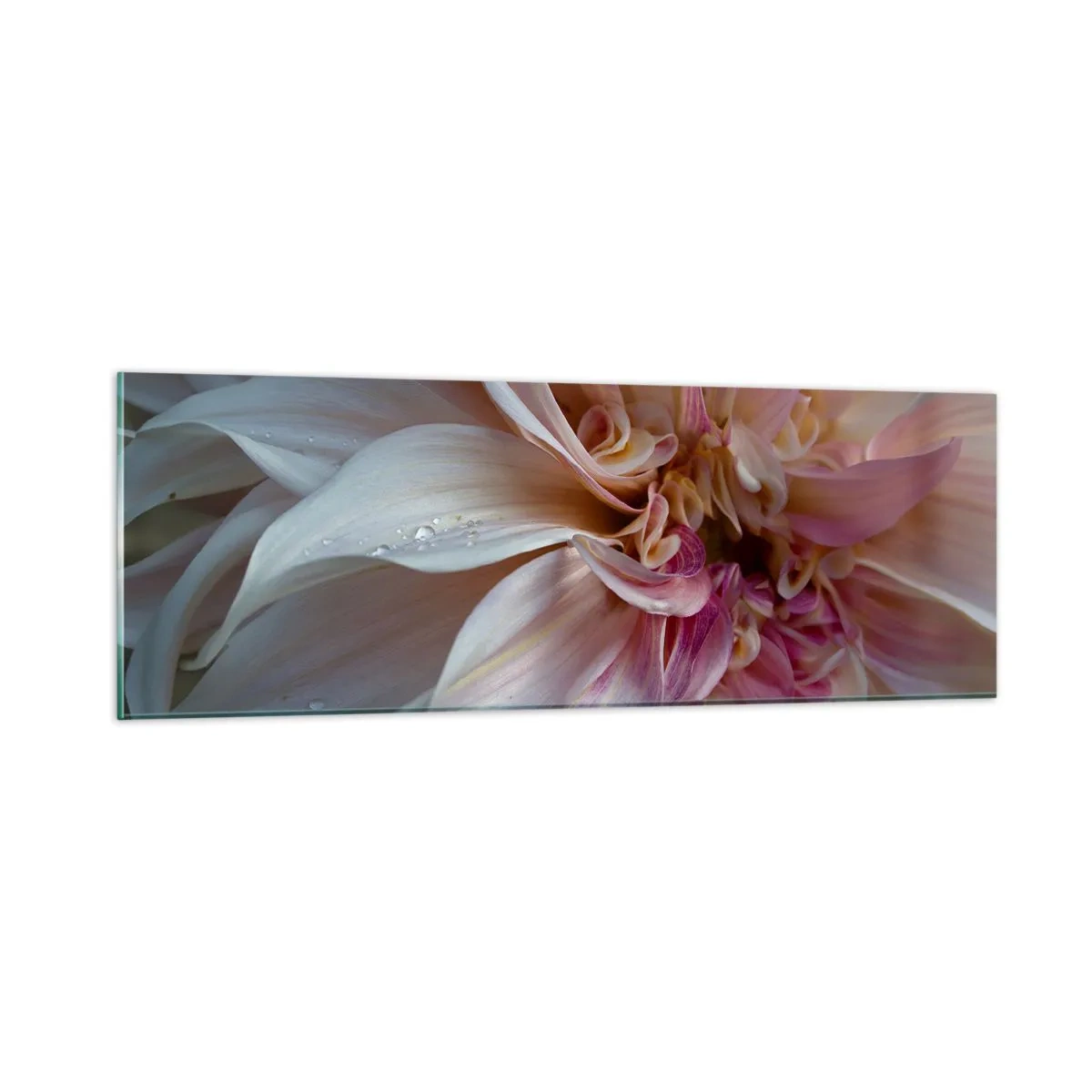 Quadro em vidro - Frescor florescente - 90x30 cm