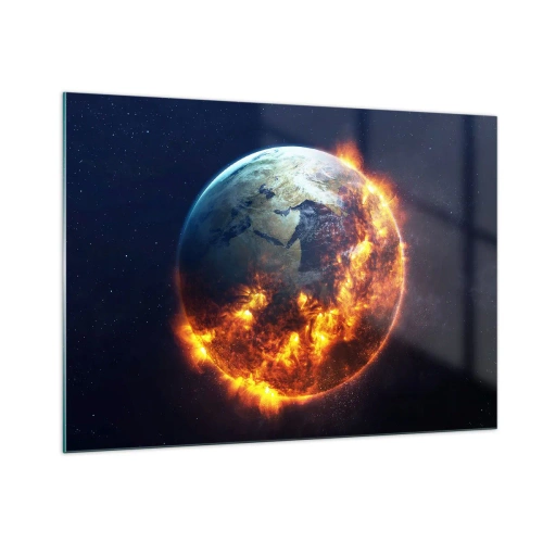 Quadro em vidro - A chama do apocalipse - 100x70 cm