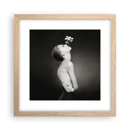 Pôster com moldura de carvalho claro - Elegância excêntrica - 30x30 cm