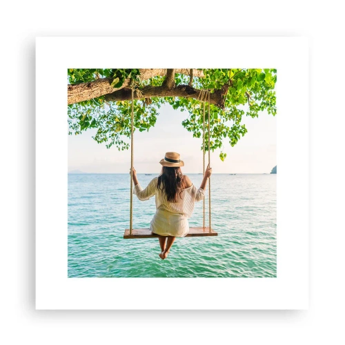 Pôster - A vida é bela - 30x30 cm