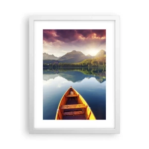 Pôster em moldura branca - Nada contra a natureza - 30x40 cm