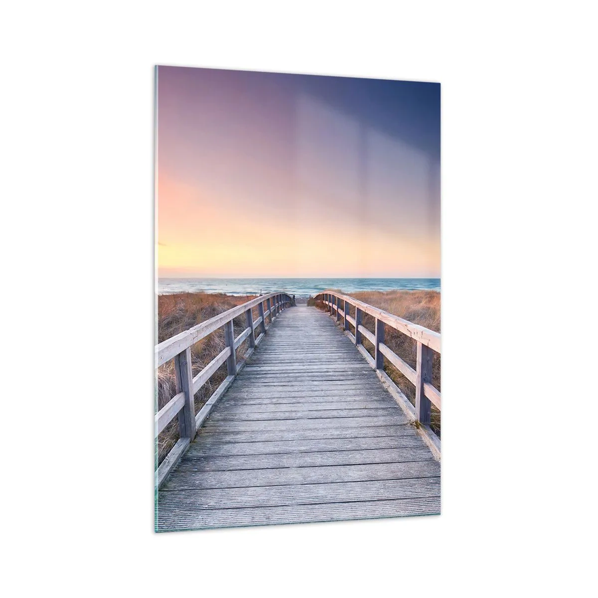 Quadro em vidro - Aurora da noite do Báltico - 70x100 cm