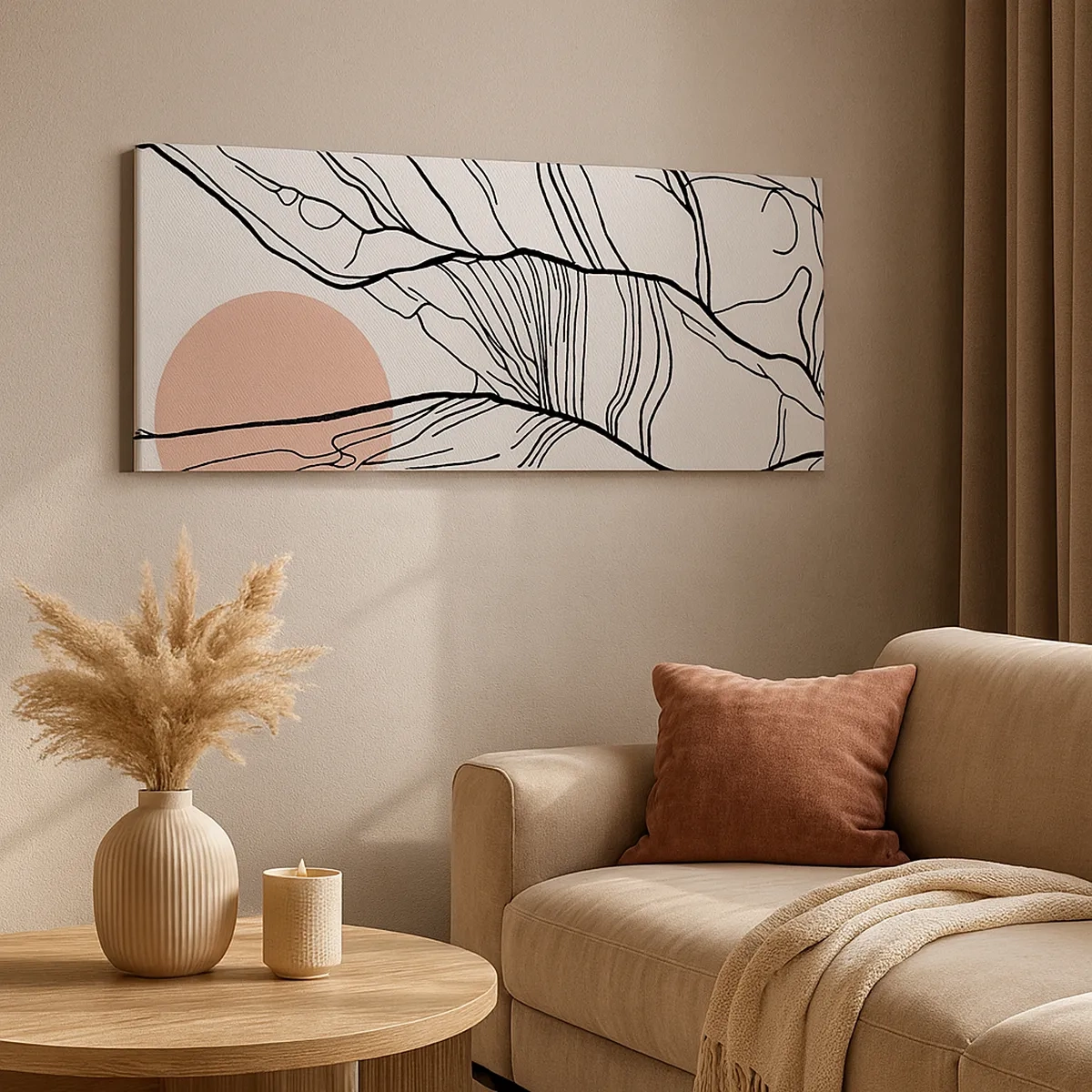 Quadro em tela - Numa rede de galhos - 30x30 cm