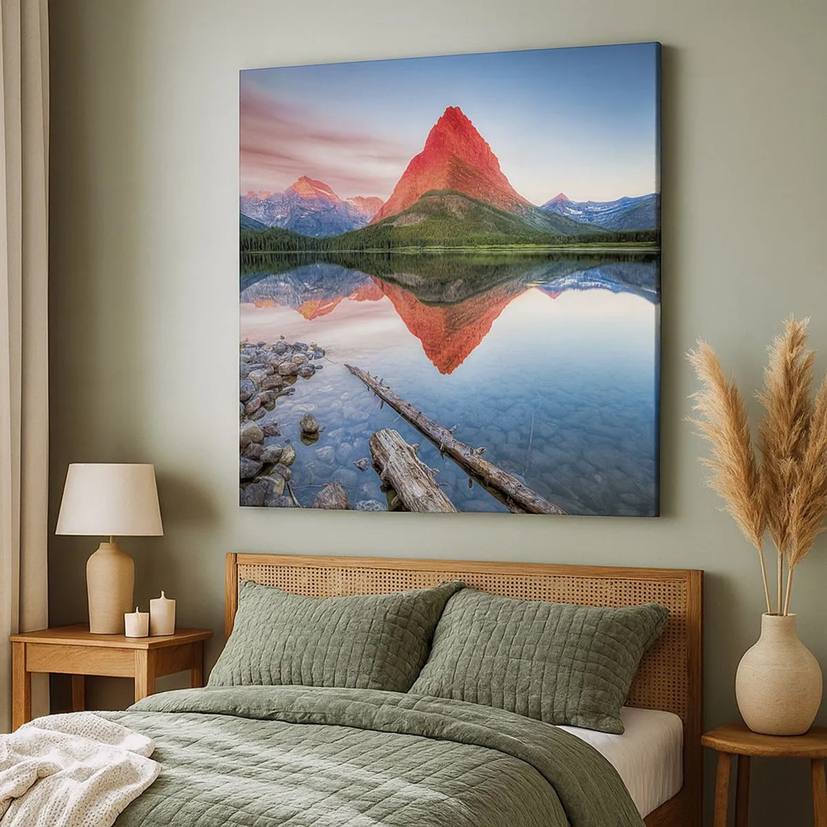 Quadro em tela - Calor e frio - 30x30 cm